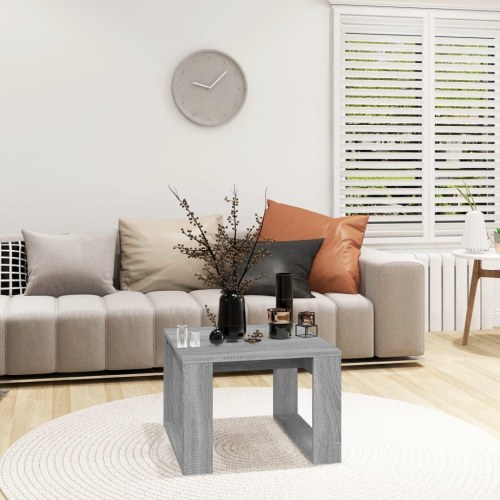 Sidebord 50×50×35 cm i konstrueret træ - grå sonoma-eg