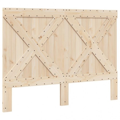 Sengeramme med sengegavl 140 x 200 cm i massivt fyrretræ