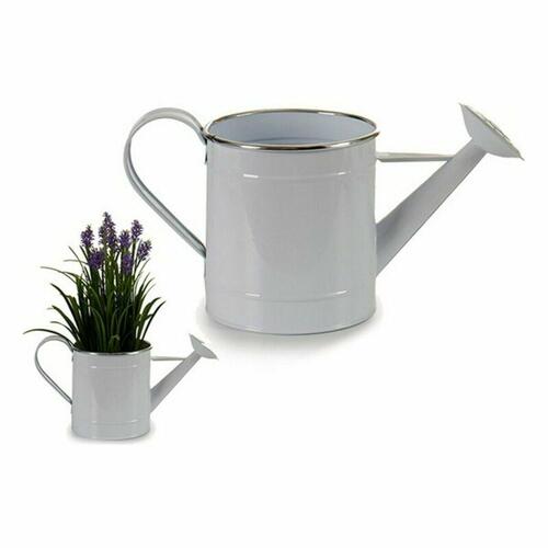 Dekorativ vandkande Metal Hvid Sølvfarvet (15,7 x 18 x 35,5 cm) (12 enheder)