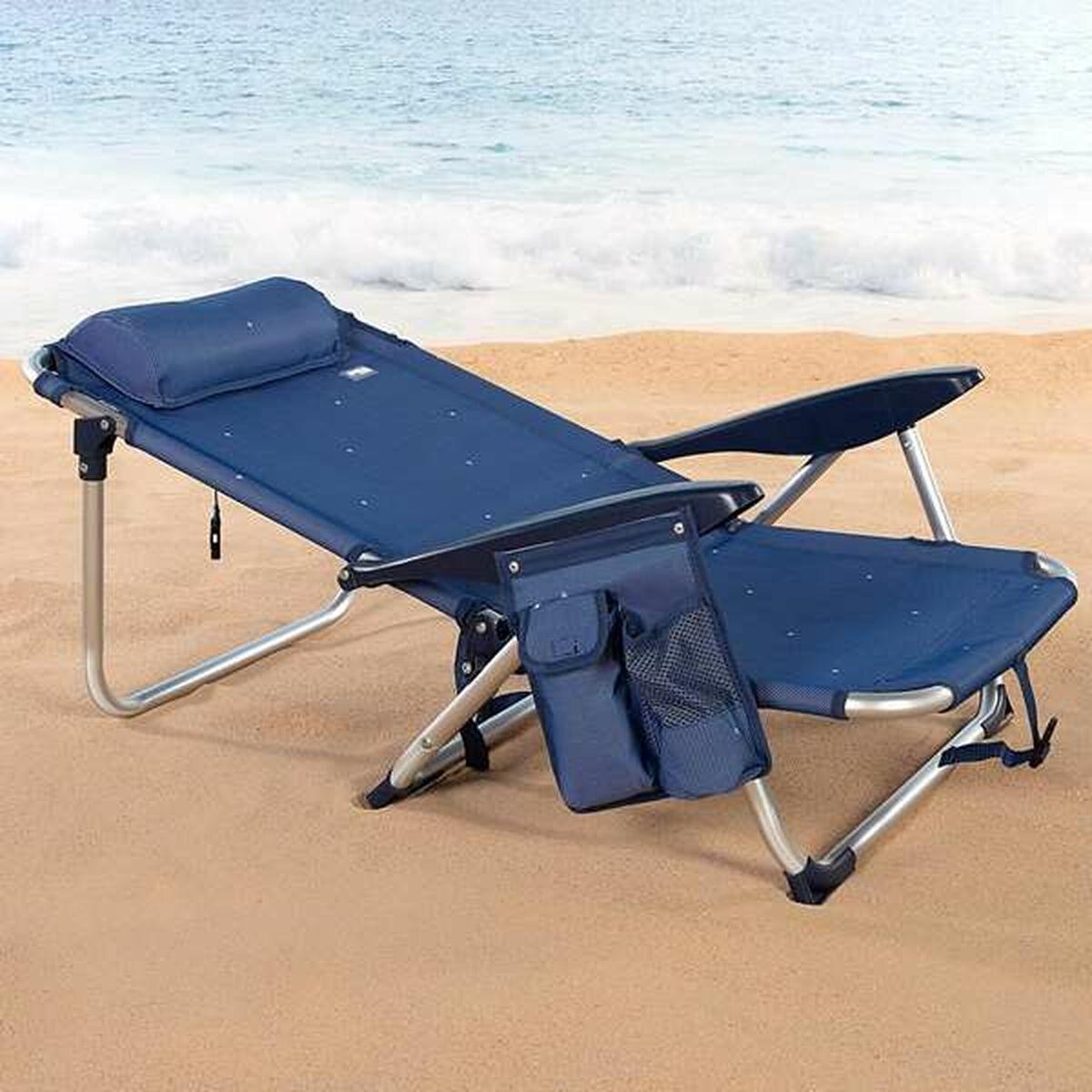 Polstrede Campingstol Colorbaby Mørkeblå 51 x 45 x 76 cm Strand