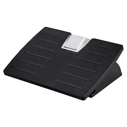 Ergonomisk fodstøtte Fellowes 8035001 Sort Sølvfarvet