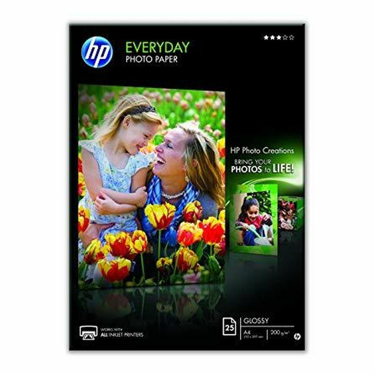 Fotopapir Glans Hp A4 25 Ark 200 G/m²