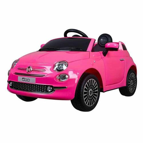 El-bil til børn RunRunToys Fiat 500 Pink Radiostyring (OUTLET A)