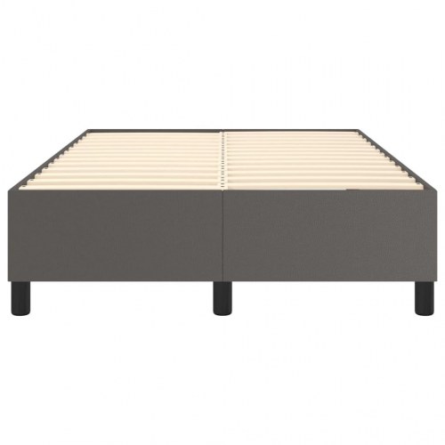 Boxspring sengeramme 120x200 cm i kunstlæder - grå