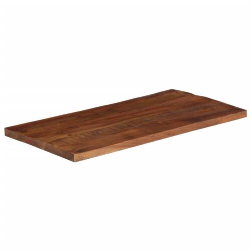 Bordplade 100x50x2,5 cm rektangulær massivt genbrugstræ