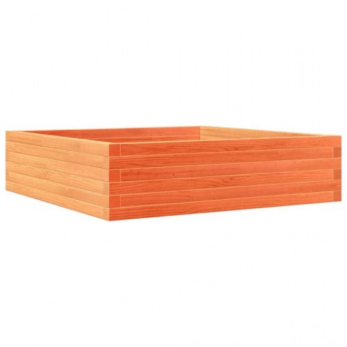 Plantekasse 90 x 90 x 23 cm i massivt fyrretræ - gyldenbrun