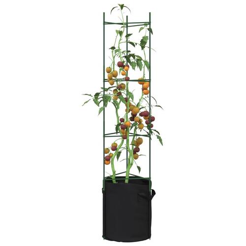 Plantestativer med planteposer 2 stk. 154 cm stål og PP
