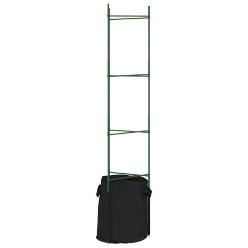 Plantestativer med planteposer 2 stk. 154 cm stål og PP