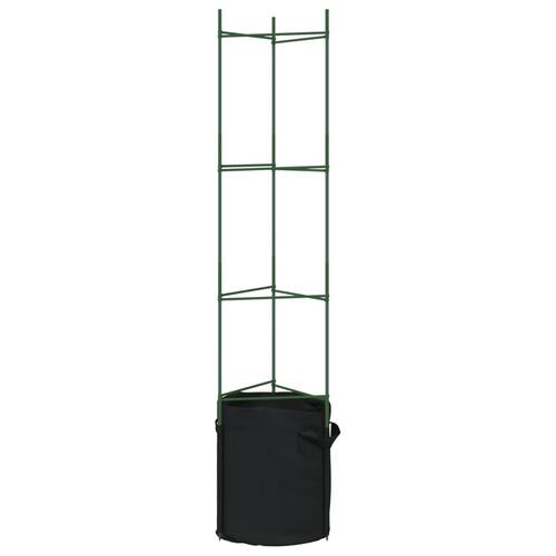 Plantestativer med planteposer 2 stk. 154 cm stål og PP