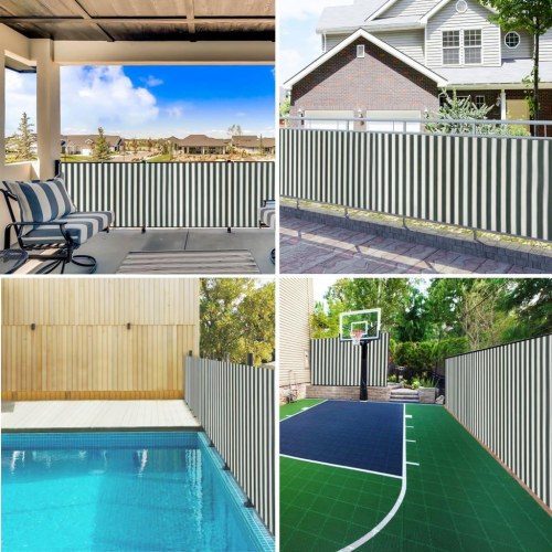 Afskærmning 2x10 m 195 g/m² HDPE grøn og hvid