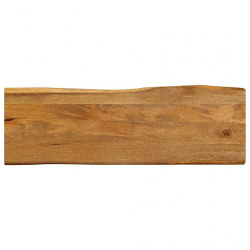 Bordplade 110x40x3,8 cm naturlig kant massivt mangotræ