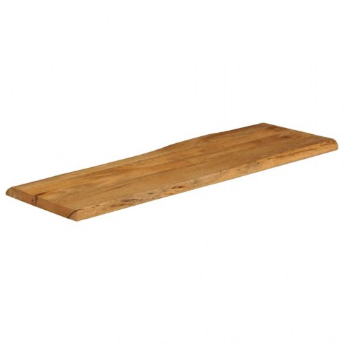 Bordplade 110x40x3,8 cm naturlig kant massivt mangotræ