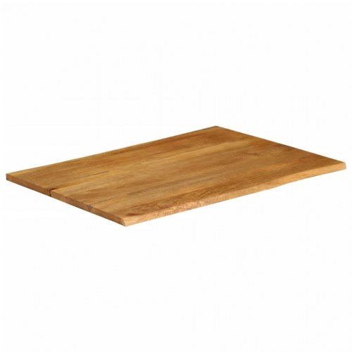 Bordplade med naturlig kant i massivt mangotræ - 110 x 80 cm