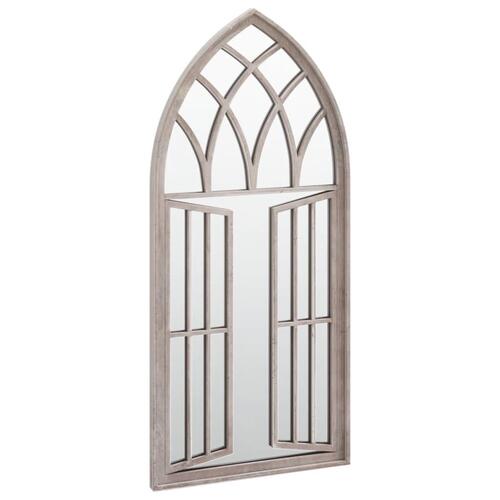 Havespejl 100x45 cm jern sandfarvet