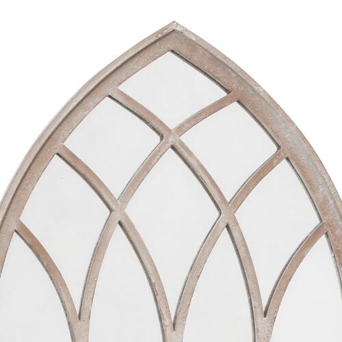 Havespejl 100x45 cm jern sandfarvet