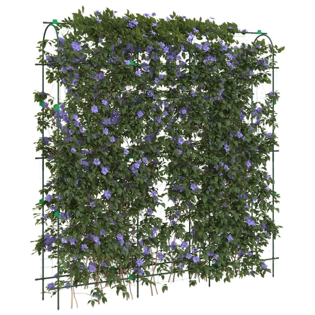 Espalier til klatreplanter 181x31x182,5 cm U-ramme stål