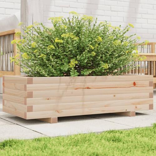 Plantekasse 90x40x26,5 cm massivt fyrretræ