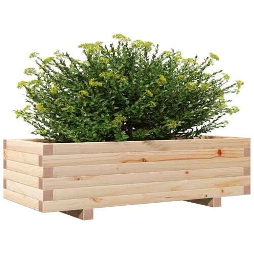 Plantekasse 90x40x26,5 cm massivt fyrretræ