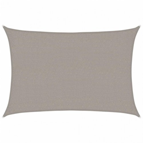 Solsejl 2×3 m - rektangulært HDPE 160 g/m², lysegrå