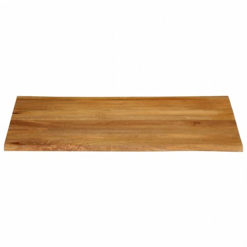 Bordplade 100 x 80 x 2,5 cm med naturlig kant i massivt mangotræ