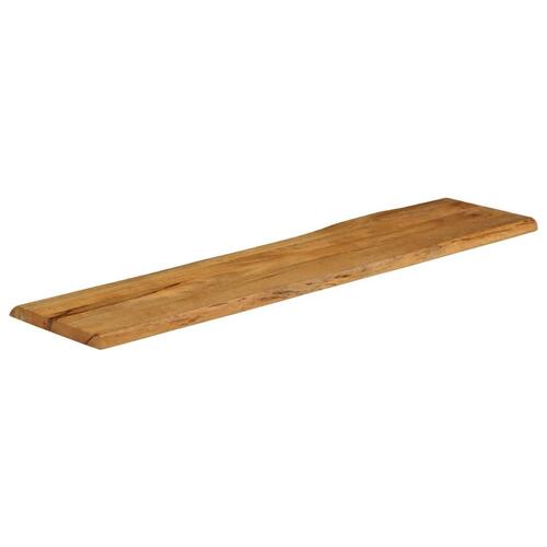 Bordplade 180x40x3,8 cm naturlig kant massivt mangotræ