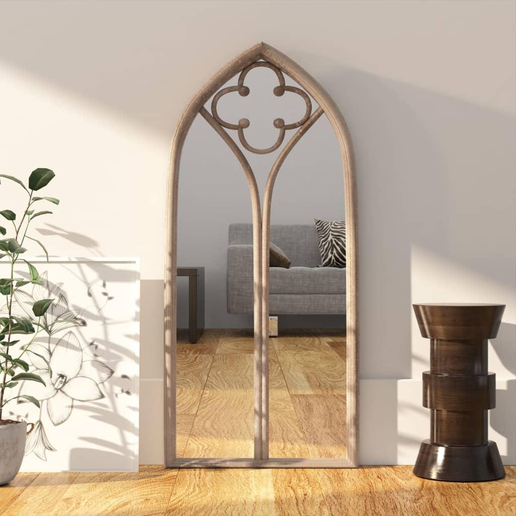Spejl 70x30 cm jern sandfarvet
