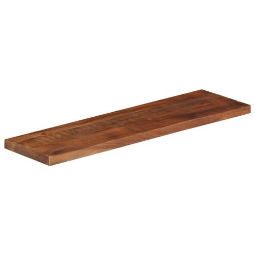 Bordplade 120x40x2,5 cm rektangulær massivt genbrugstræ