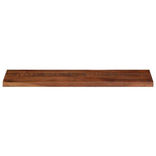 Bordplade 120x40x2,5 cm rektangulær massivt genbrugstræ