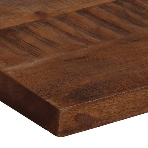 Bordplade 120x40x2,5 cm rektangulær massivt genbrugstræ