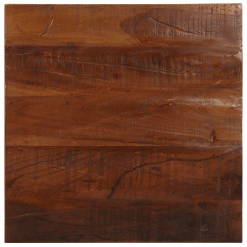 Bordplade i massivt genbrugstræ 60 x 60 x 2,5 cm firkantet
