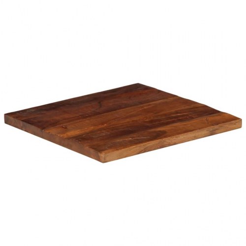 Bordplade i massivt genbrugstræ 60 x 60 x 2,5 cm firkantet