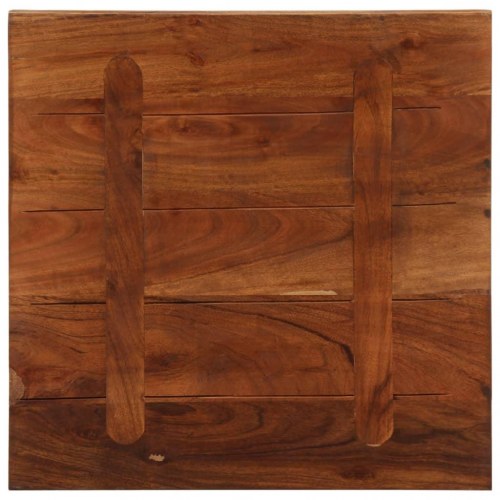 Bordplade i massivt genbrugstræ 60 x 60 x 2,5 cm firkantet