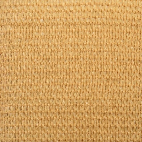 Solsejl 2,5 × 5 m - rektangulær sandfarve, 160 g/m² HDPE