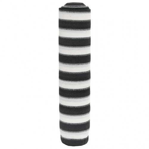Afskærmning 1,5 × 25 m - HDPE 75 g/m², antracitgrå/hvid