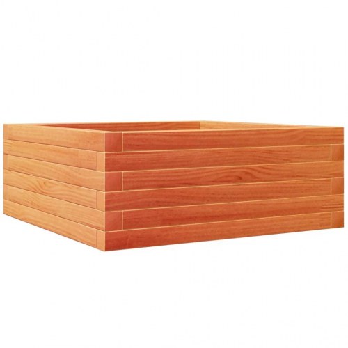 Plantekasse 60 x 60 x 23 cm i massivt fyrretræ - gyldenbrun