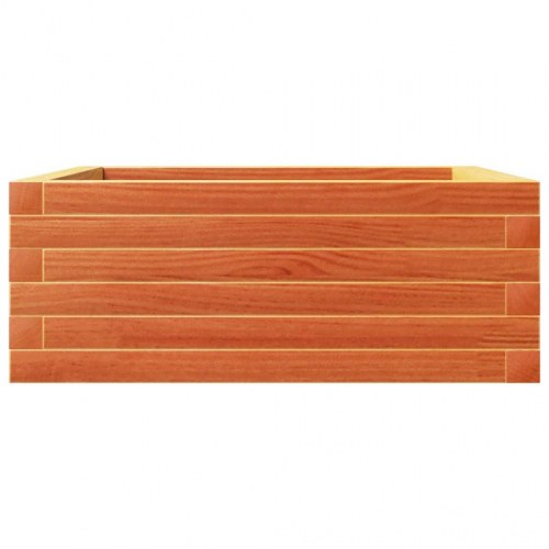 Plantekasse 60 x 60 x 23 cm i massivt fyrretræ - gyldenbrun