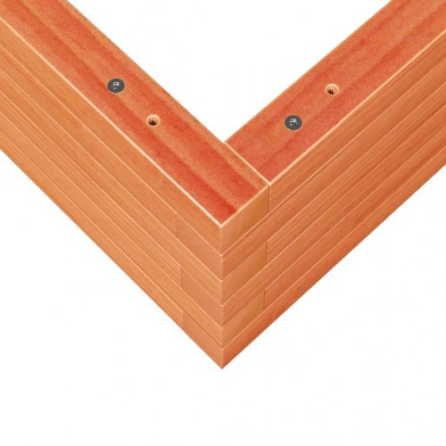 Plantekasse 60 x 60 x 23 cm i massivt fyrretræ - gyldenbrun