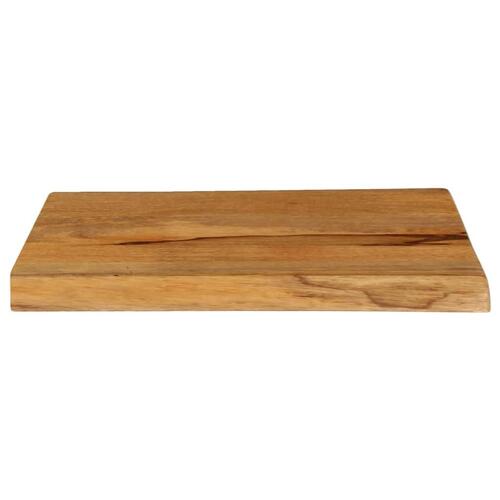 Bordplade 60x40x2,5 cm naturlig kant massivt mangotræ
