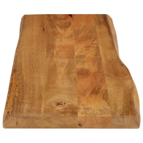 Bordplade 140x40x2,5 cm naturlig kant massivt mangotræ