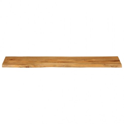 Bordplade i massivt mangotræ med naturlig kant - 160 x 40 x 3,8 cm