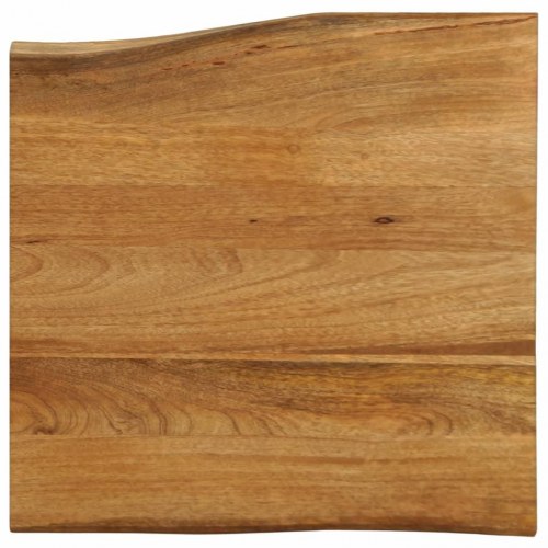 Bordplade i massivt mangotræ med naturlig kant - 60 x 60 cm