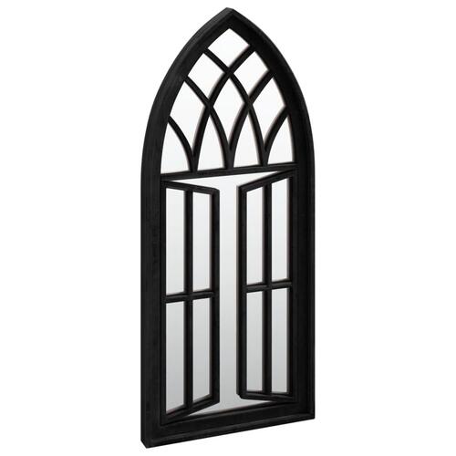 Havespejl 70x30 cm jern sort