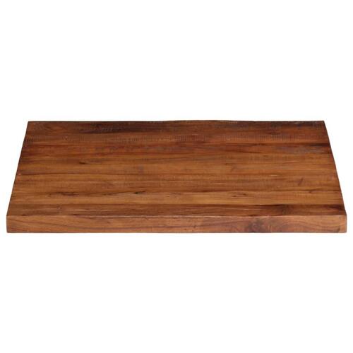 Bordplade 70x70x2,5 cm firkantet massivt genbrugstræ