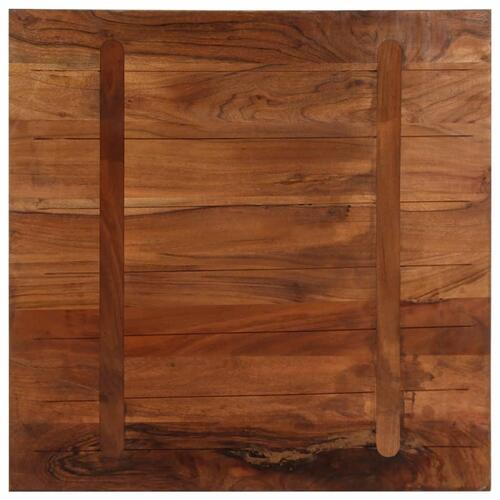 Bordplade 70x70x2,5 cm firkantet massivt genbrugstræ
