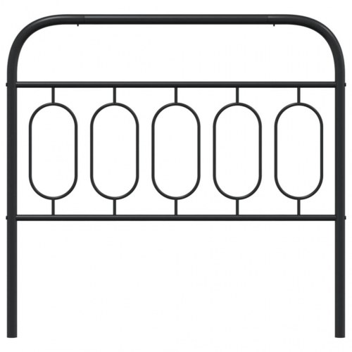 Sengegavl i metal 107 cm - sort