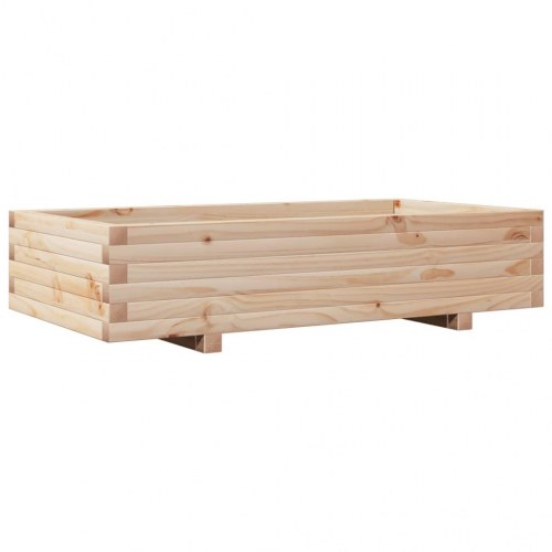 Plantekasse 110x60x26,5 cm massivt fyrretræ
