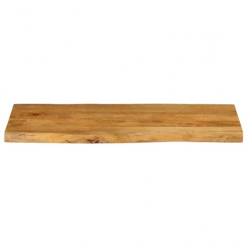 Bordplade 80x40x2,5 cm naturlig kant massivt mangotræ