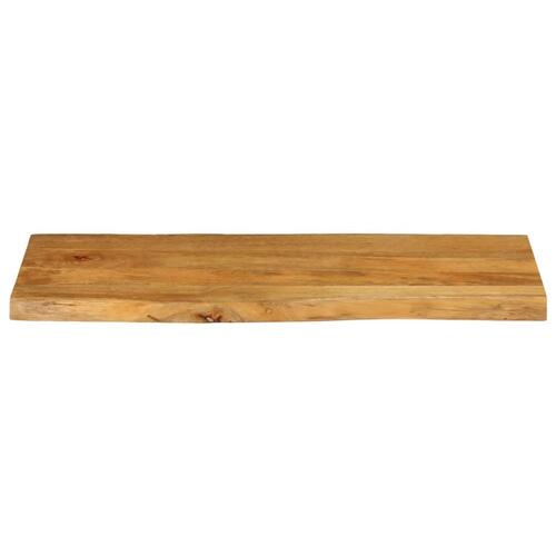 Bordplade 100x40x2,5 cm naturlig kant massivt mangotræ