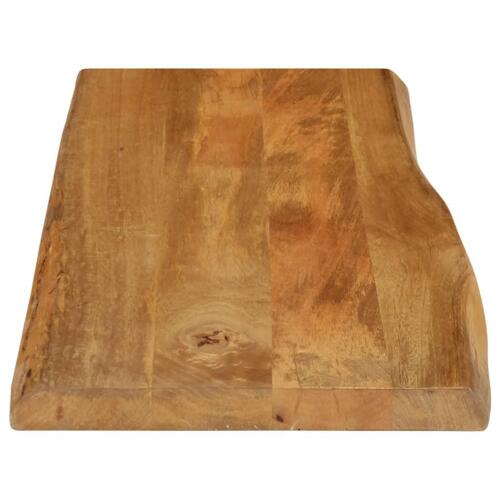 Bordplade 100x40x2,5 cm naturlig kant massivt mangotræ