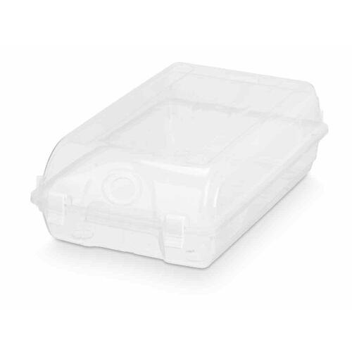 Stabelbar skotøjsæske Gennemsigtig Plastik 19 x 10,5 x 33 cm (12 enheder)